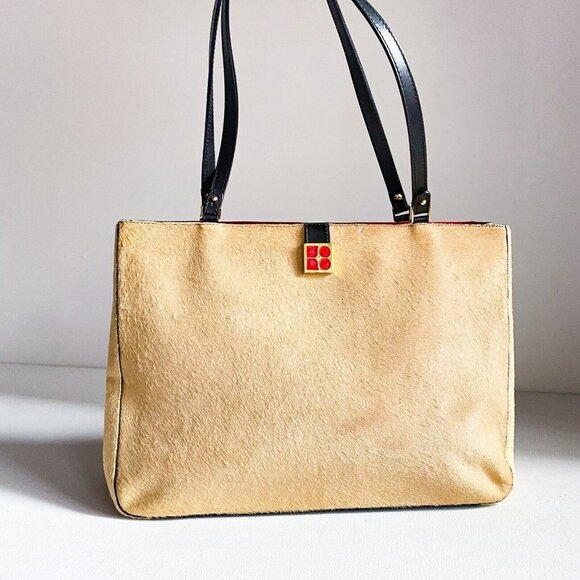 Kate Spade Beige Cowskin PonyhairCamel Beige Classic Tote - Picture 1 of 16